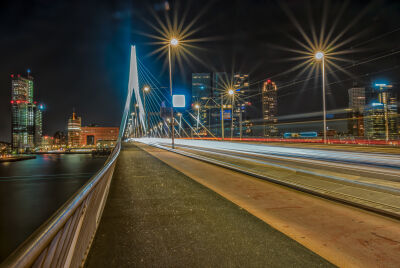 Skyline Erasmusbrug Rotterdam