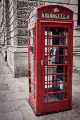 Old telephone cell in London