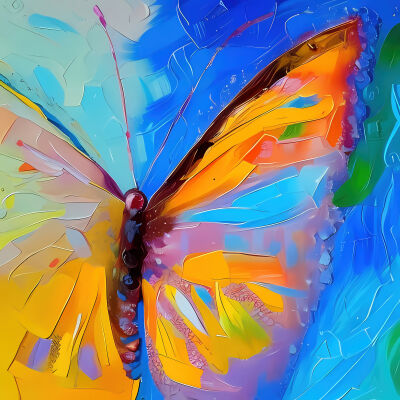Kleurige vlinder