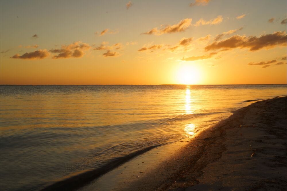 Zonsondergang in Mexico