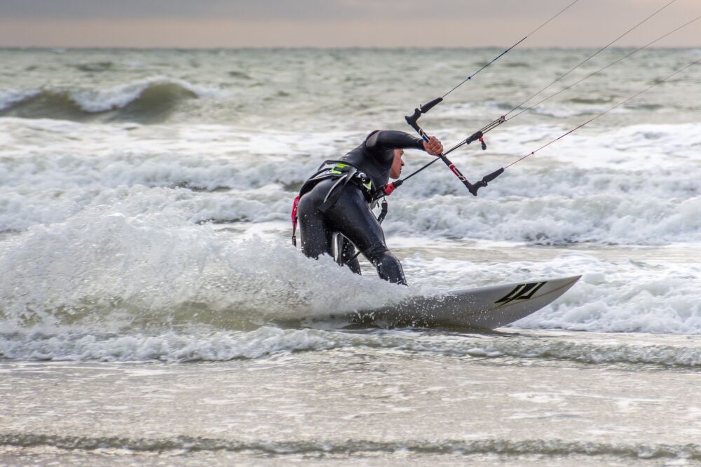 Watersport op zee