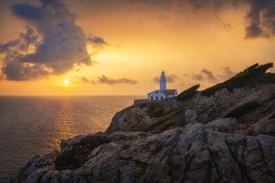 Mallorca - Vuurtoren bij zonsopkomst