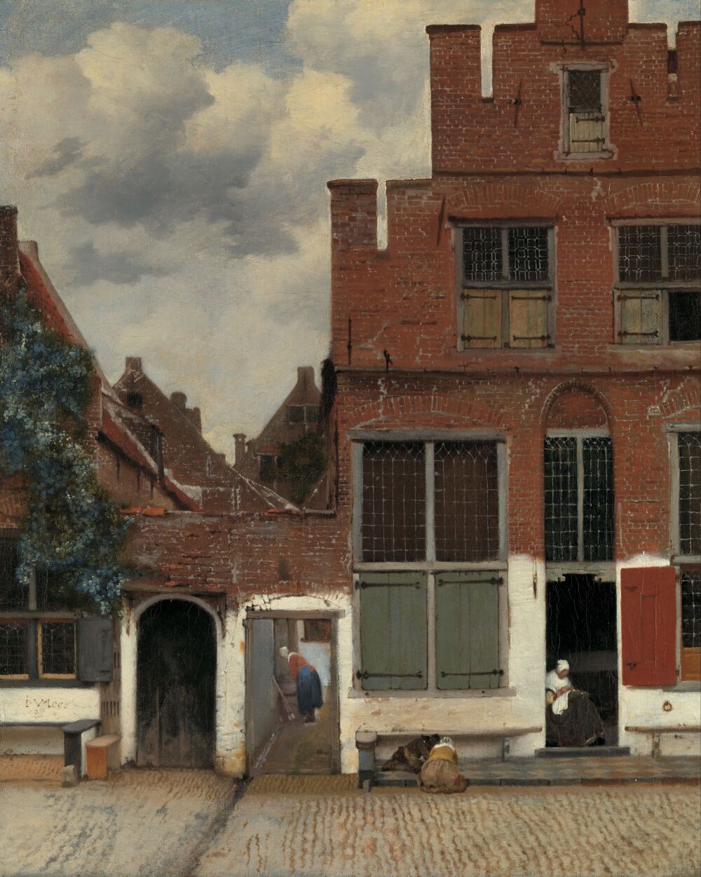 Het straatje (Gezicht op huizen in Delft) - Johannes Vermeer uit 1658