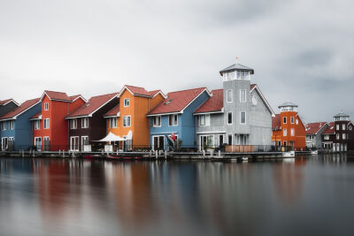 Colorful Houses Reitdiephaven Groningen