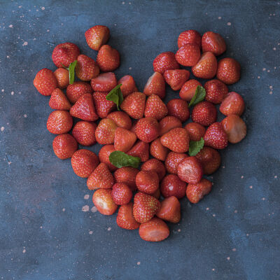 hart van aardbeien