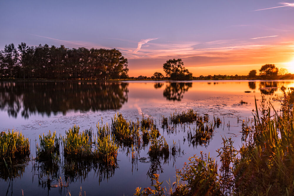 Zonsondergang met prachtige kleuren