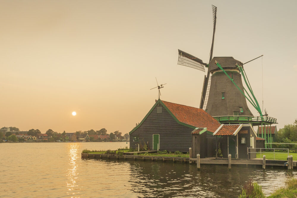 Zonsondergang Zaanse Schans