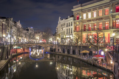 Utrecht by night - Oudegracht