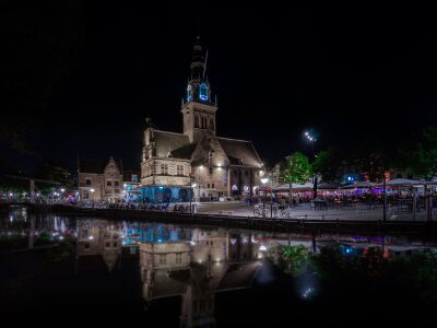 Alkmaar Waagplein by night