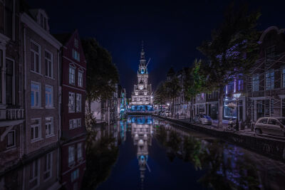 Alkmaar de Waag by Night