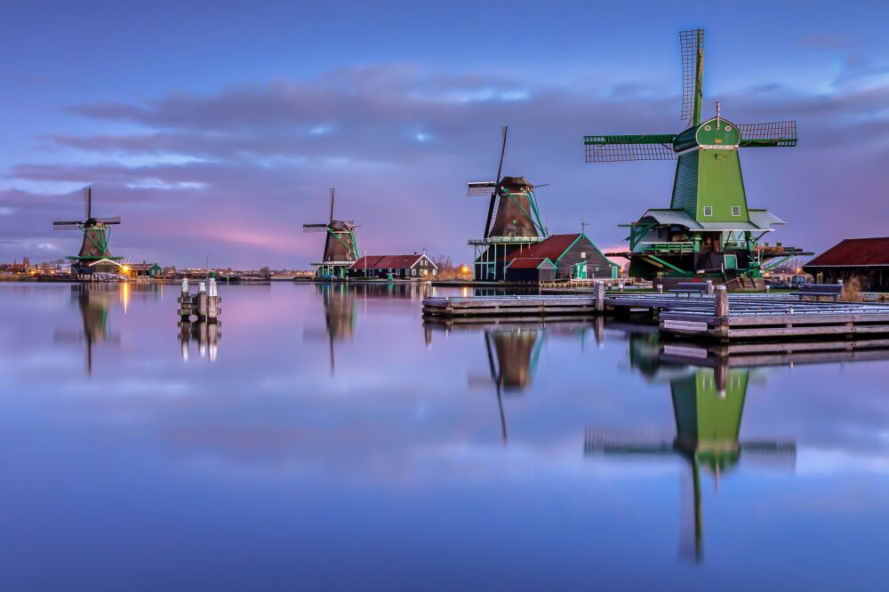 Zonsopkomst bij Zaanse Schans