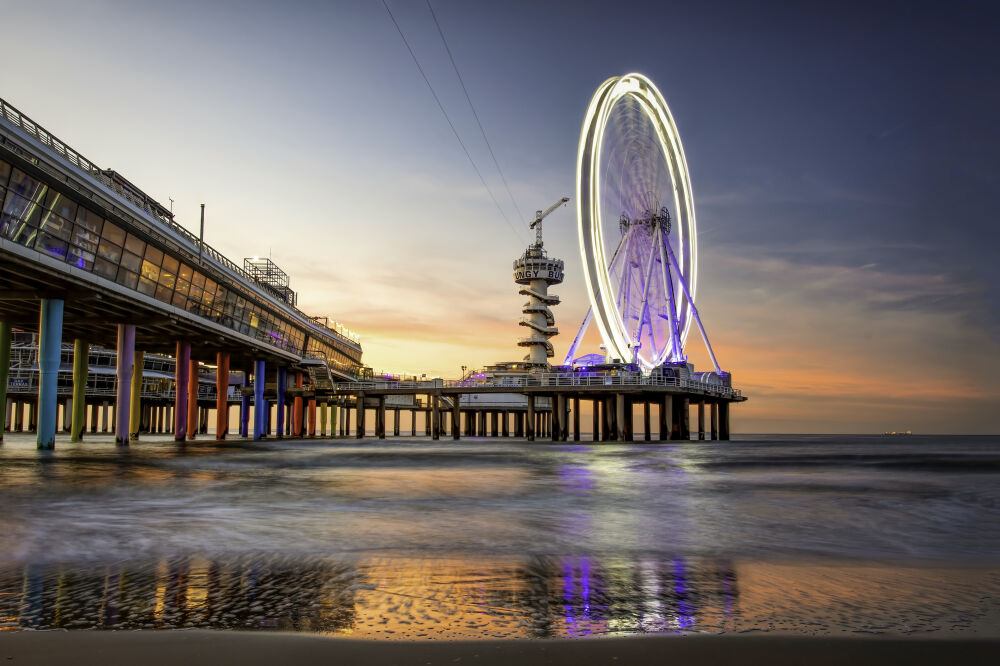 Zonsondergang Scheveningen pier