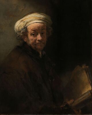 Zelfportret als de apostel Paulus - Rembrandt van Rijn uit 1661